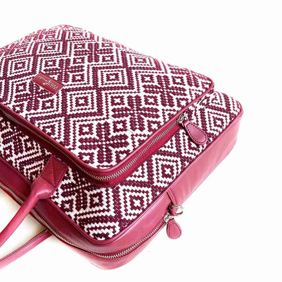 Wildflower Merlot Laptop Bag for Women