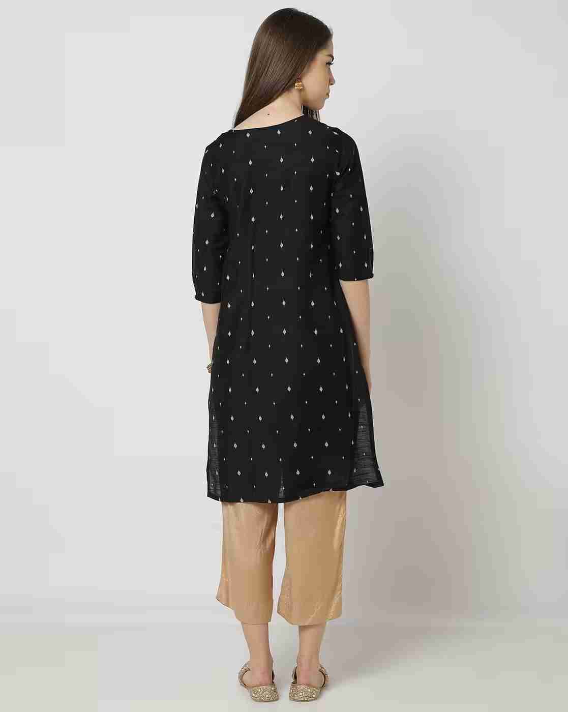 FUSION | Embroidered Straight Kurta|2