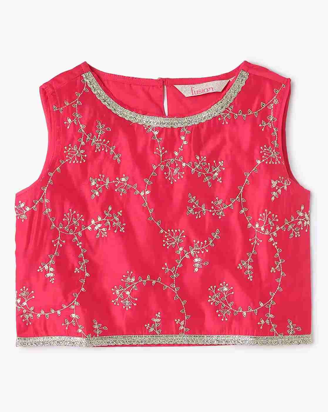 FUSION | Embellished Top & Lehanga Set with Dupatta|1