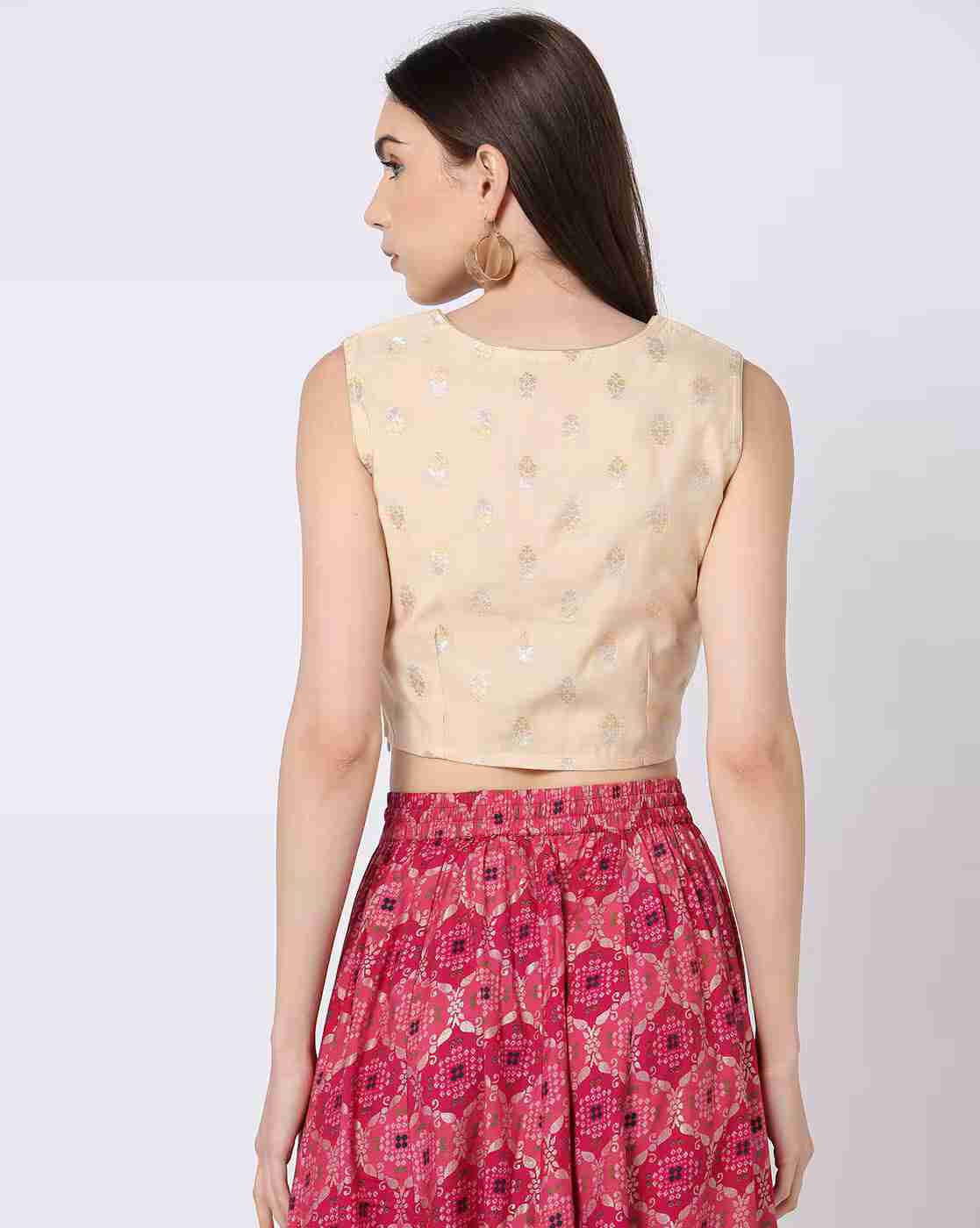 FUSION | Crop Round-Neck Top|2