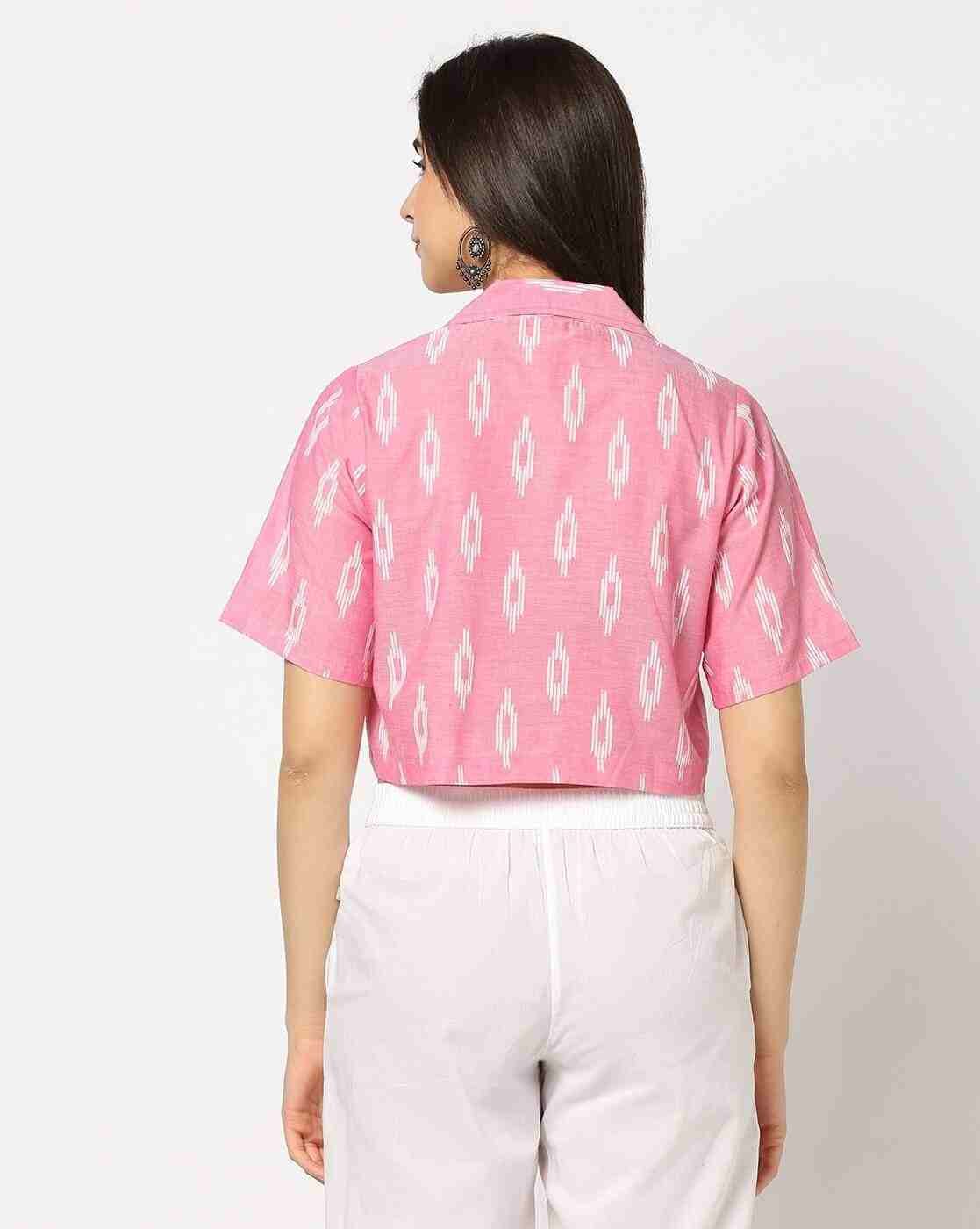FUSION | Women Geometric Print Relaxed Fit Crop Top|2