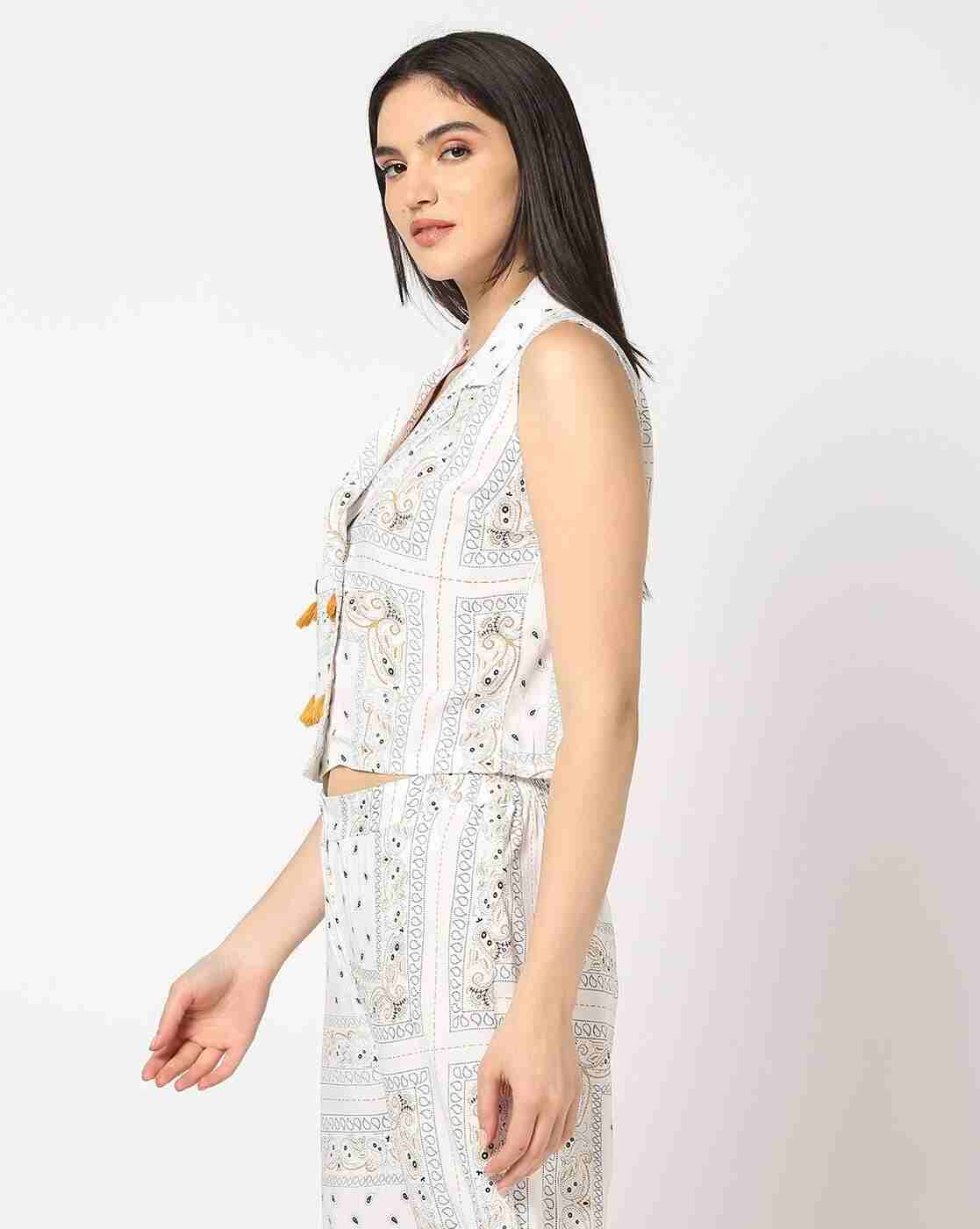 FUSION | Women Paisley Print Relaxed Fit Top|1