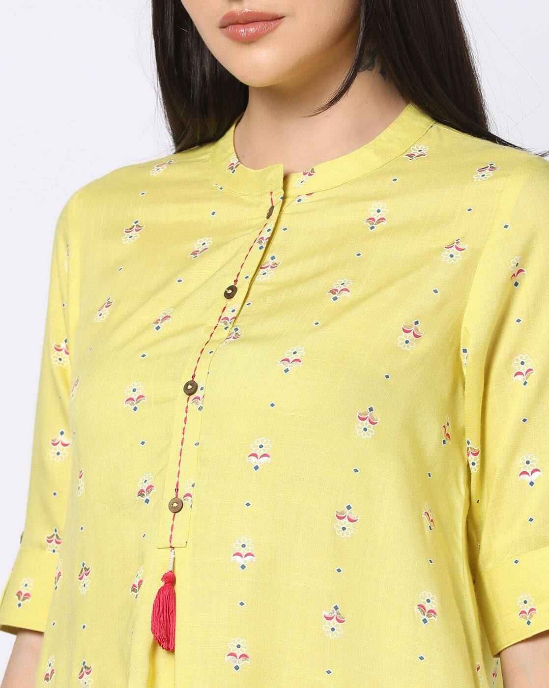 FUSION | Women Floral Print A-line Kurti|3