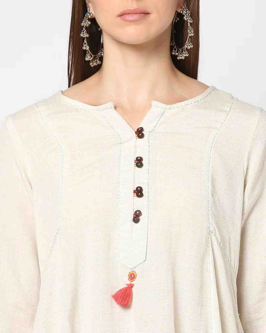 FUSION | Women Shift Dress with Mandarin Collar|3