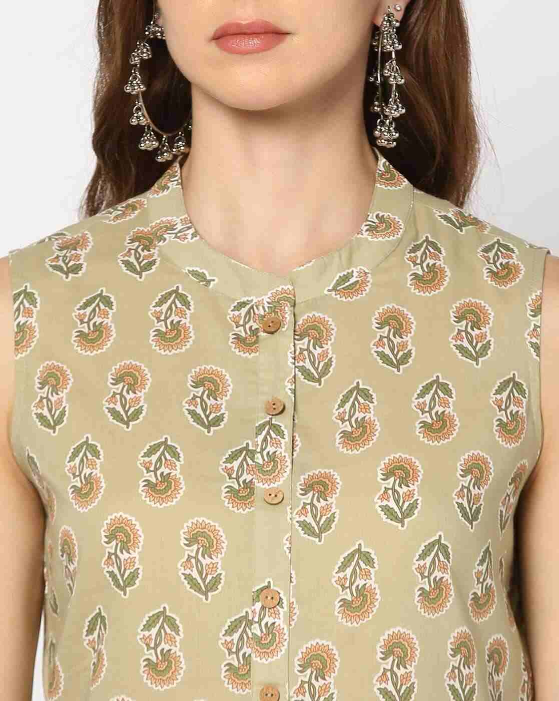 FUSION | Women Block Print A-Line Kurta|3