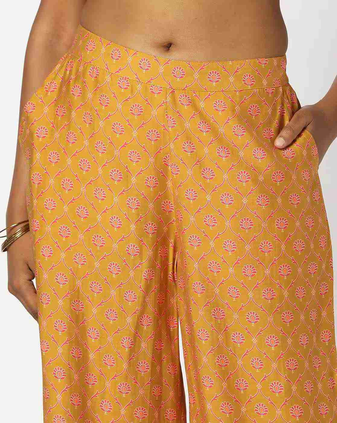 FUSION | Women Floral Print Kurti & Pants Co-Ord Set|4