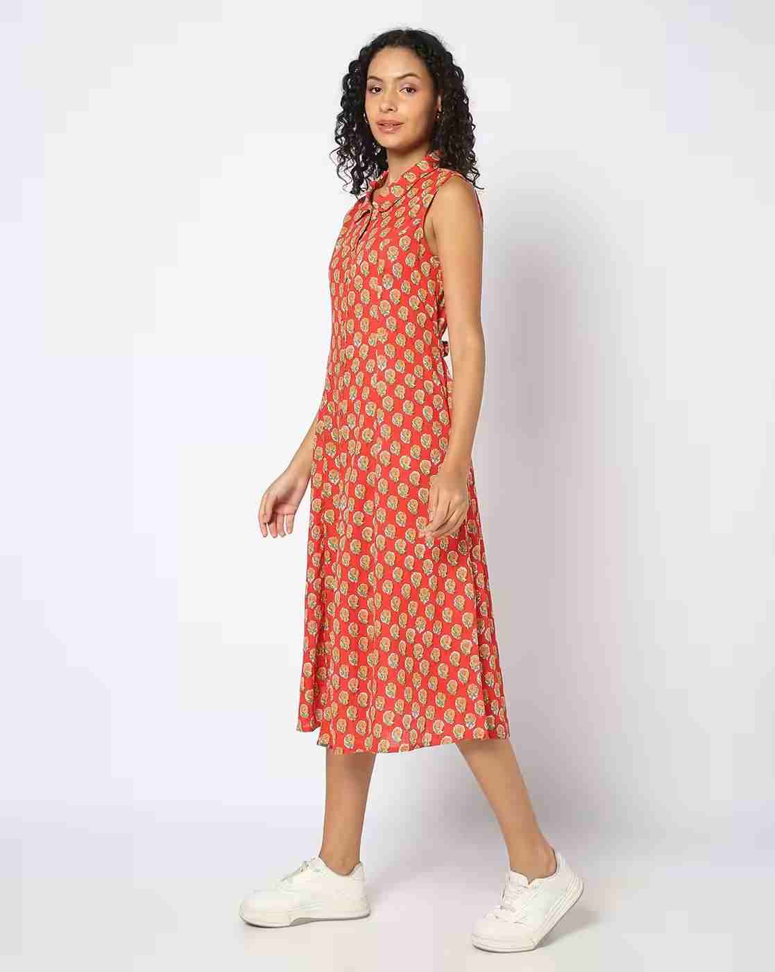 FUSION | Women Floral Print Shirt Dress