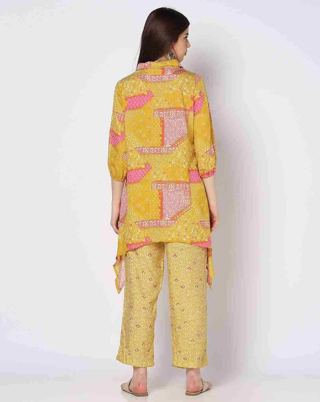 FUSION | Women Printed Tunic & Pants Co-Ord Set|2