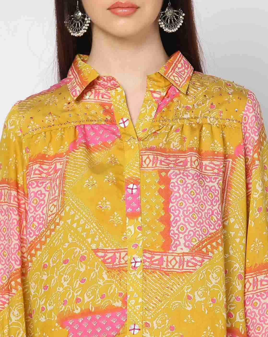 FUSION | Women Printed Tunic & Pants Co-Ord Set|3