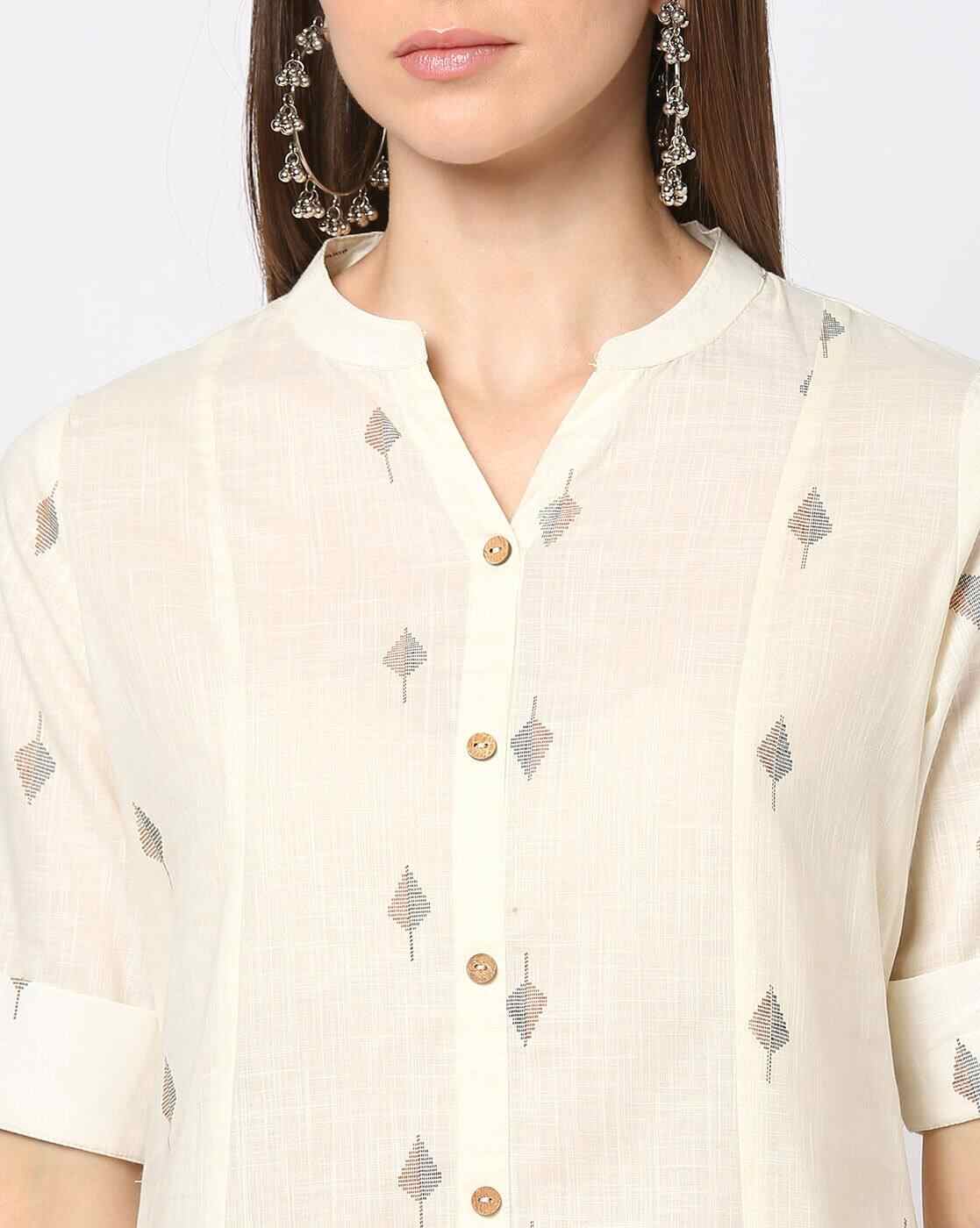 FUSION | Women Leaf Print Regular Fit Top|3