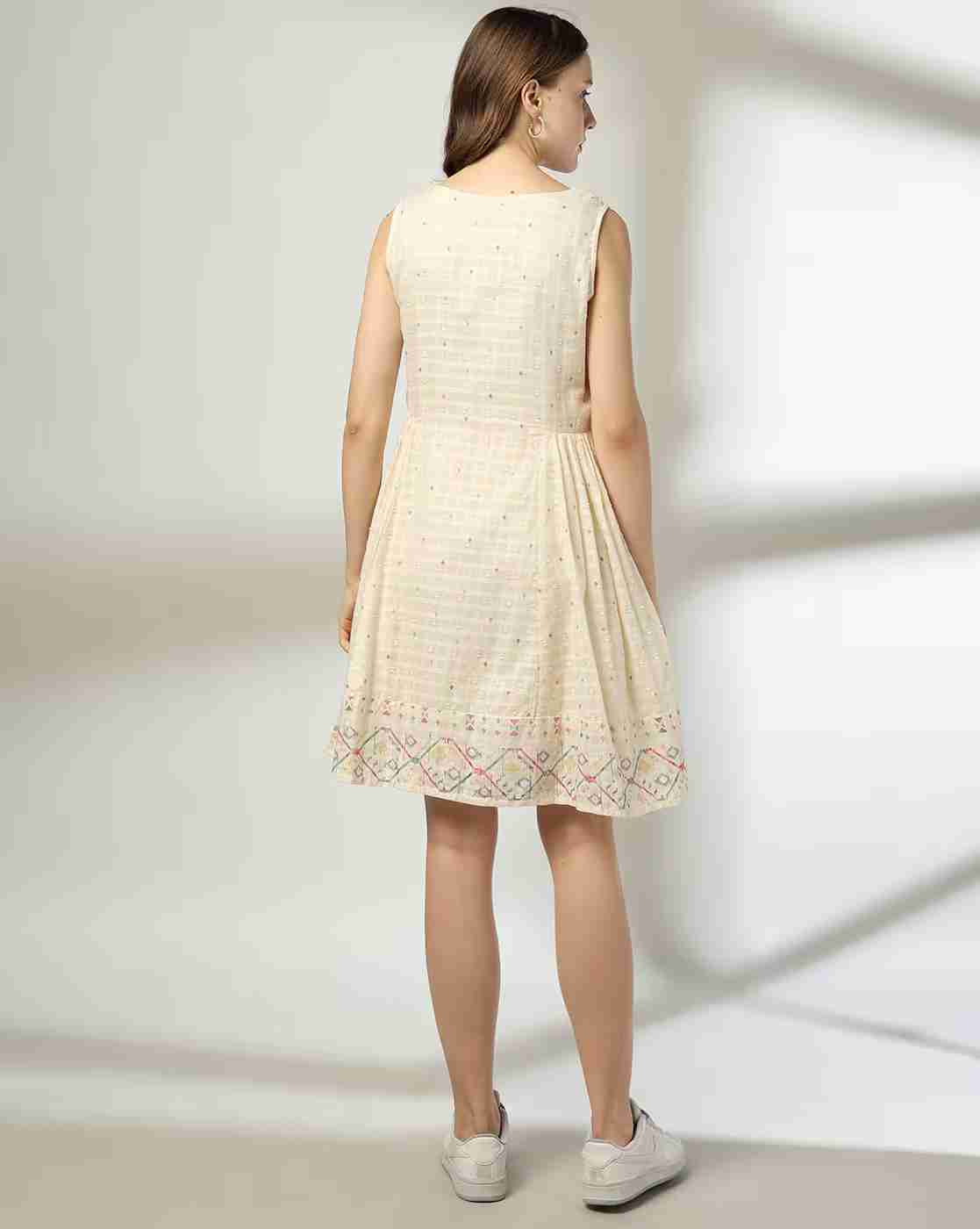 FUSION | Women Woven Fit & Flare Dress|2