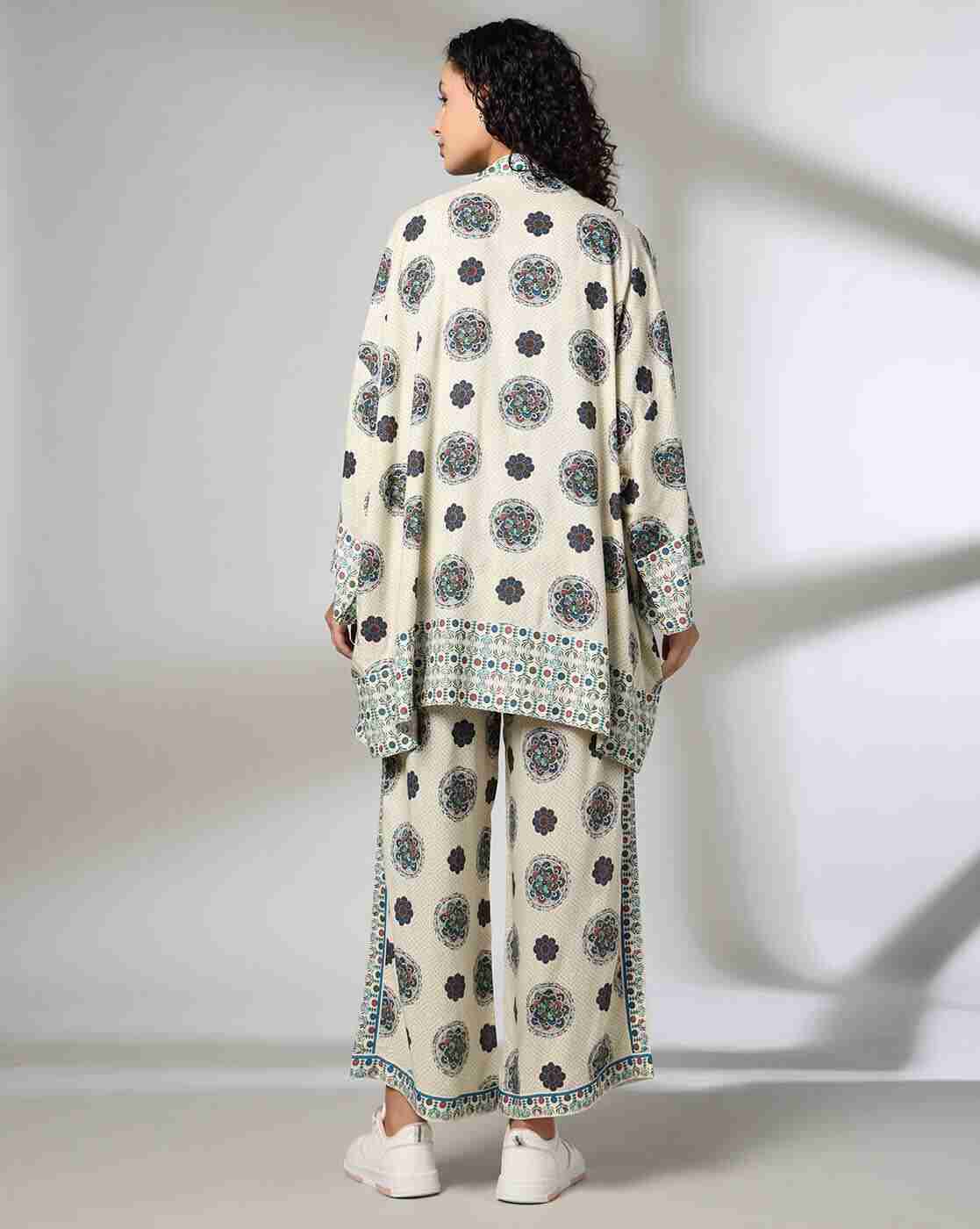 FUSION | Women Floral Print 3-Piece Co-Ord Set|2