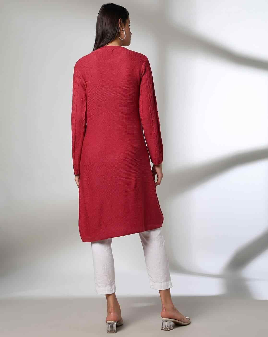 FUSION | Women Cable-Knit Sweater Dress|2