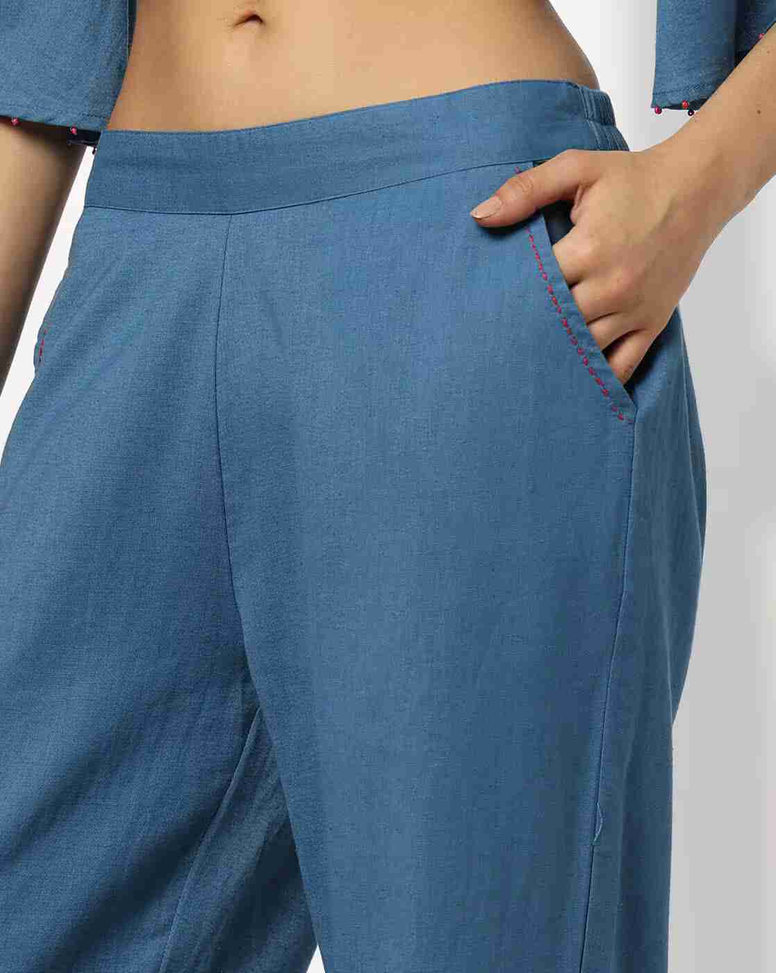 FUSION | Women Embroidered Top & Pants Set|4