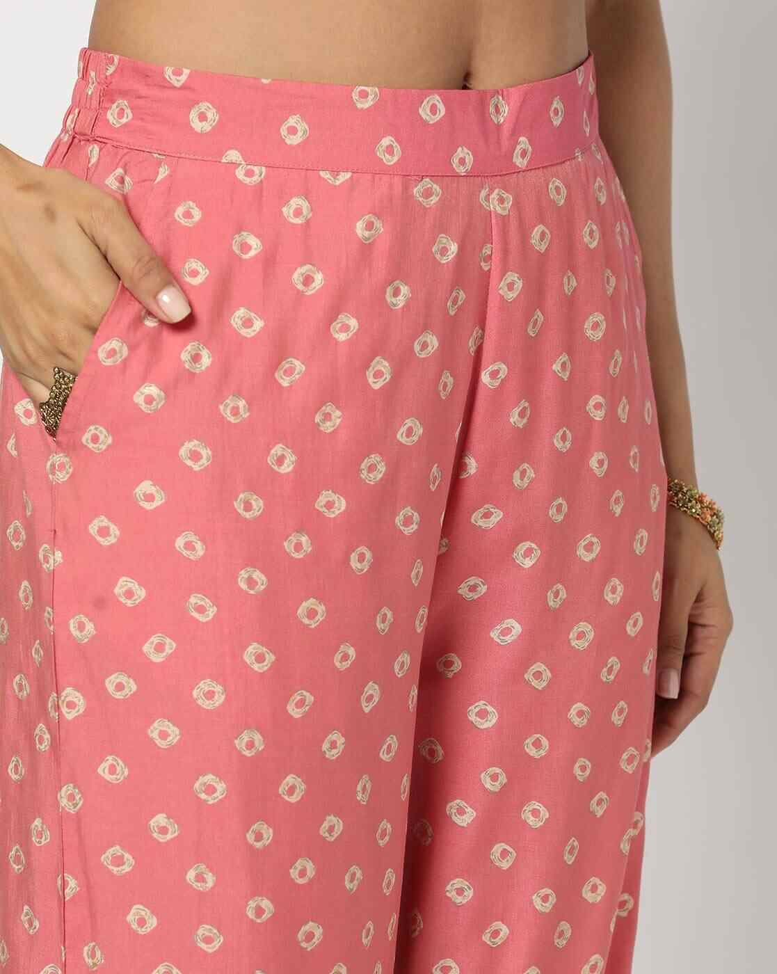 FUSION | Women Bandhani Print Kurta & Pants Co-Ord Set|4