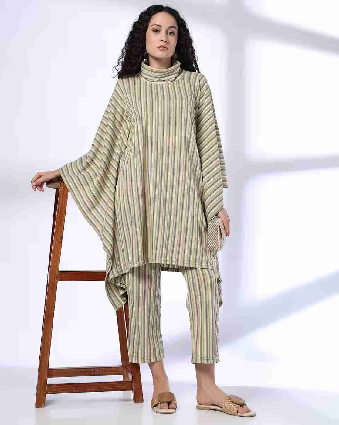 FUSION | Women Striped Co-Ord Set|0