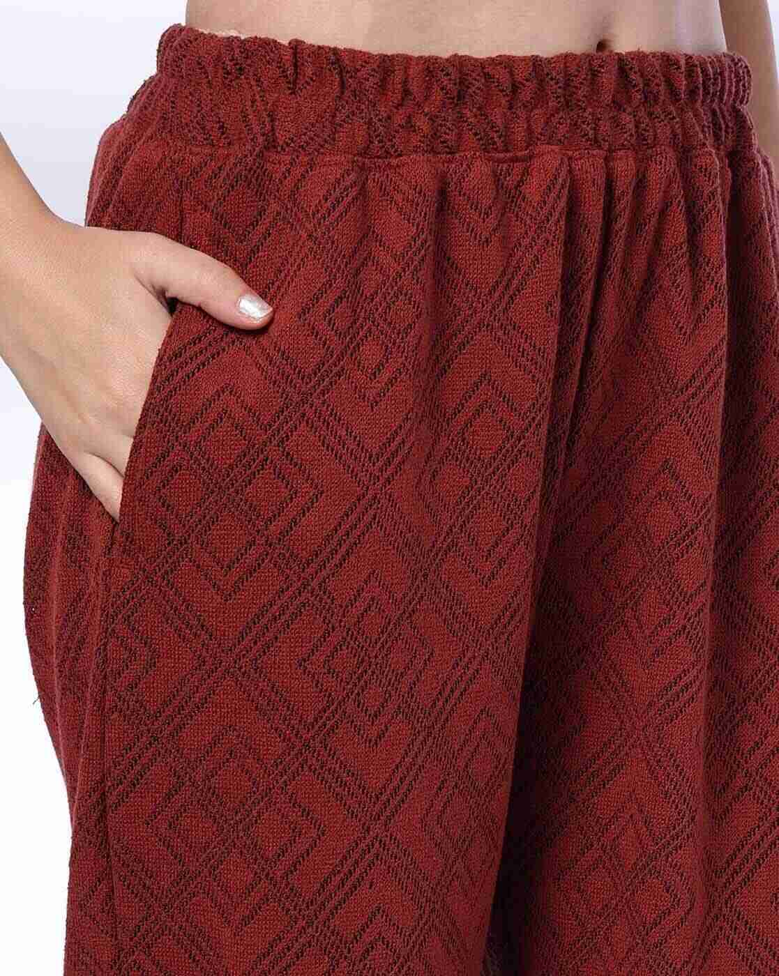 FUSION | Women Geometric Pattern Top & Pant Set|4