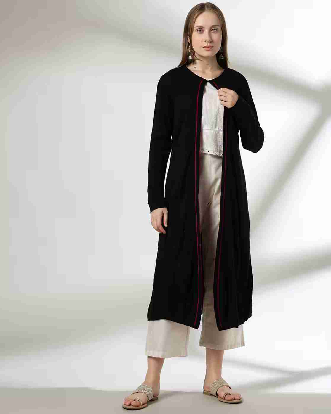 FUSION | Women Reversible Knitted Longline Shrug|0