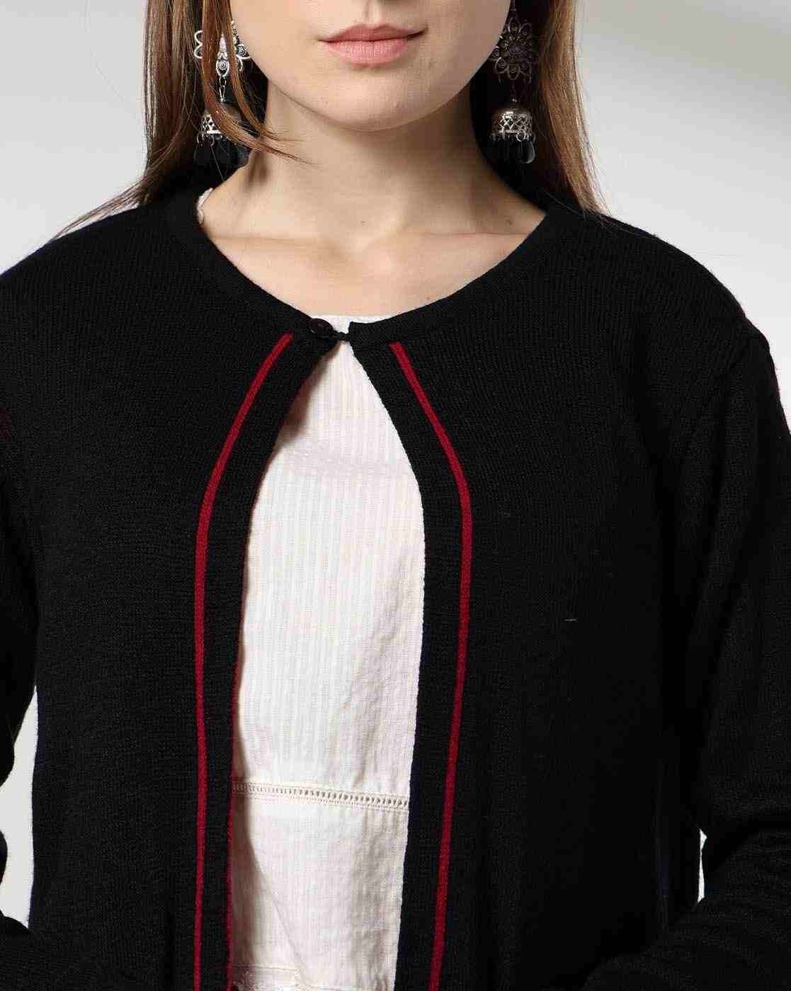 FUSION | Women Reversible Knitted Longline Shrug|3