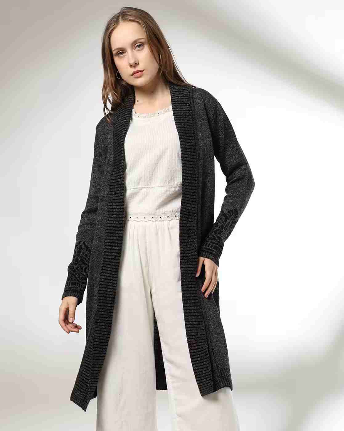 FUSION | Women Knitted Open-Front Shrug|0
