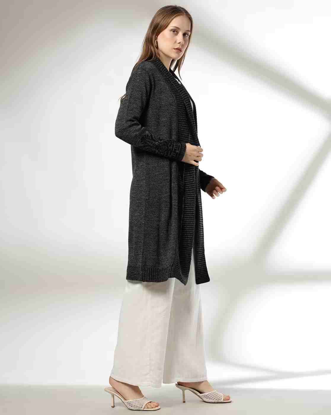 FUSION | Women Knitted Open-Front Shrug|1