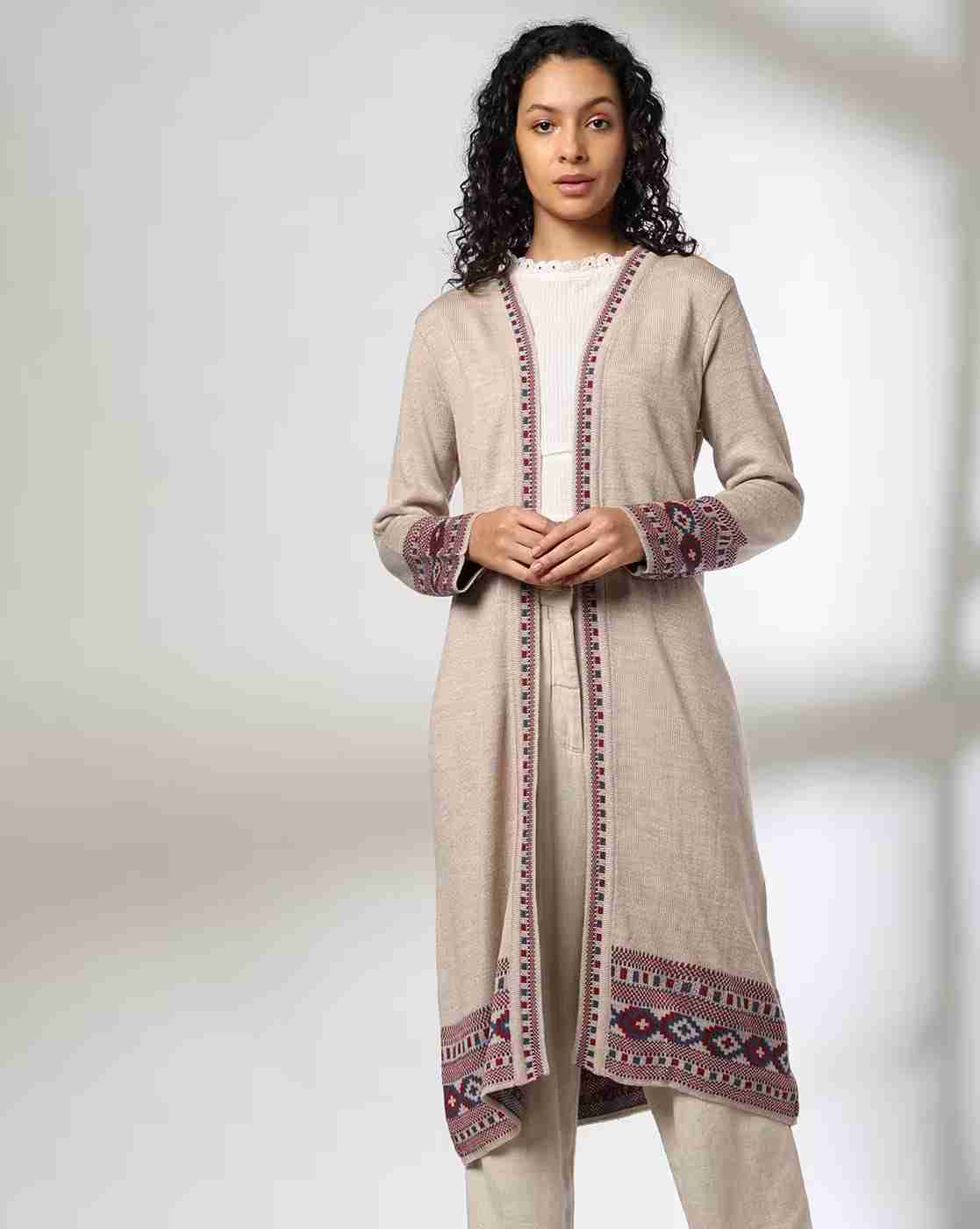 FUSION | Women Knitted Open-Front Shrug|0