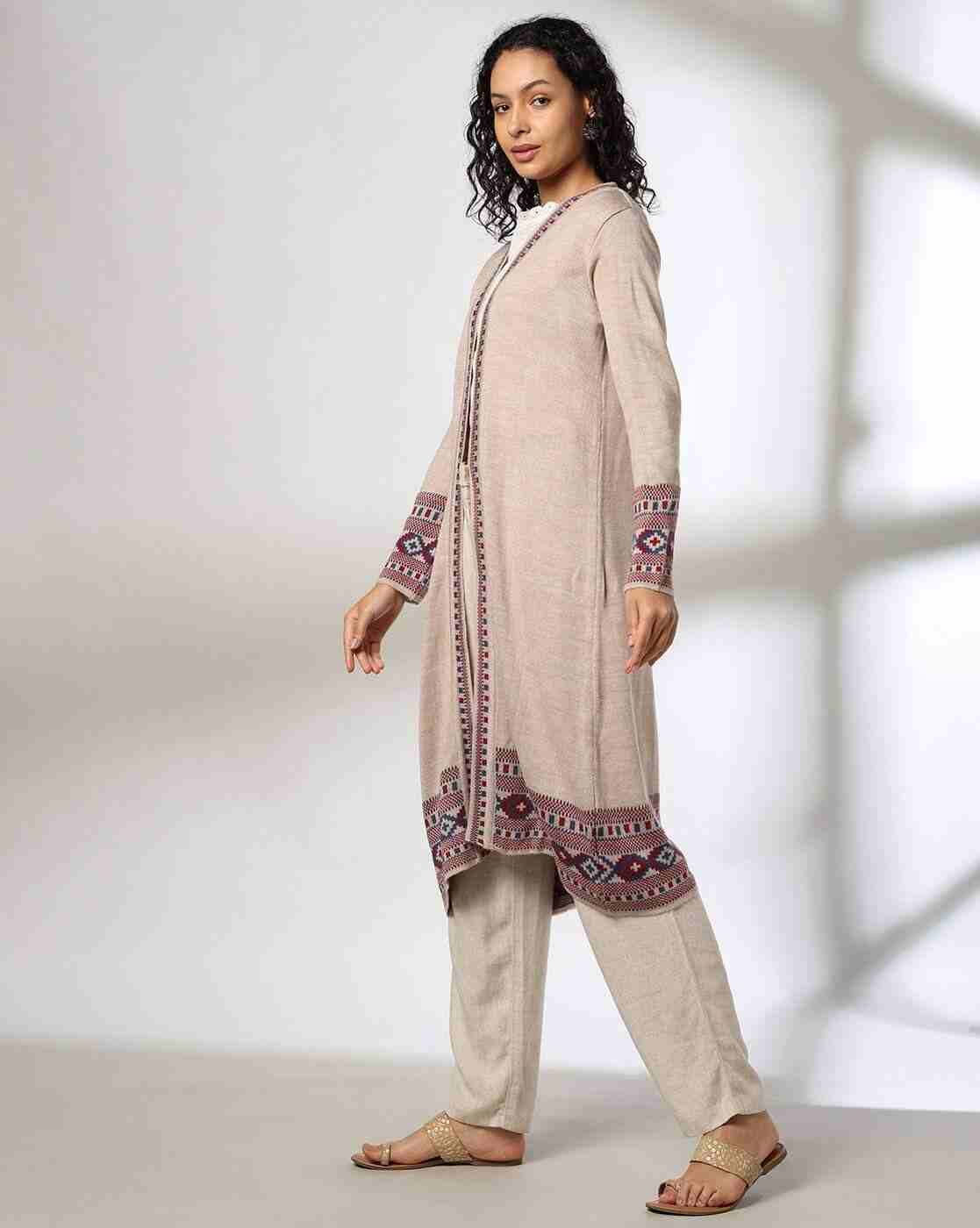 FUSION | Women Knitted Open-Front Shrug|1