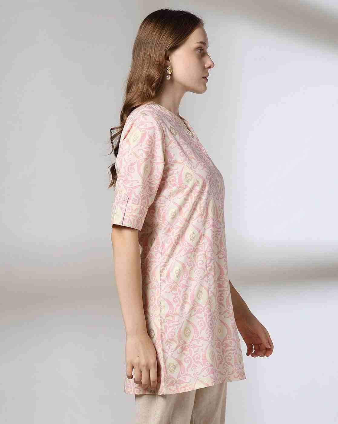 FUSION | Women Printed Relaxed Fit Tunic|1