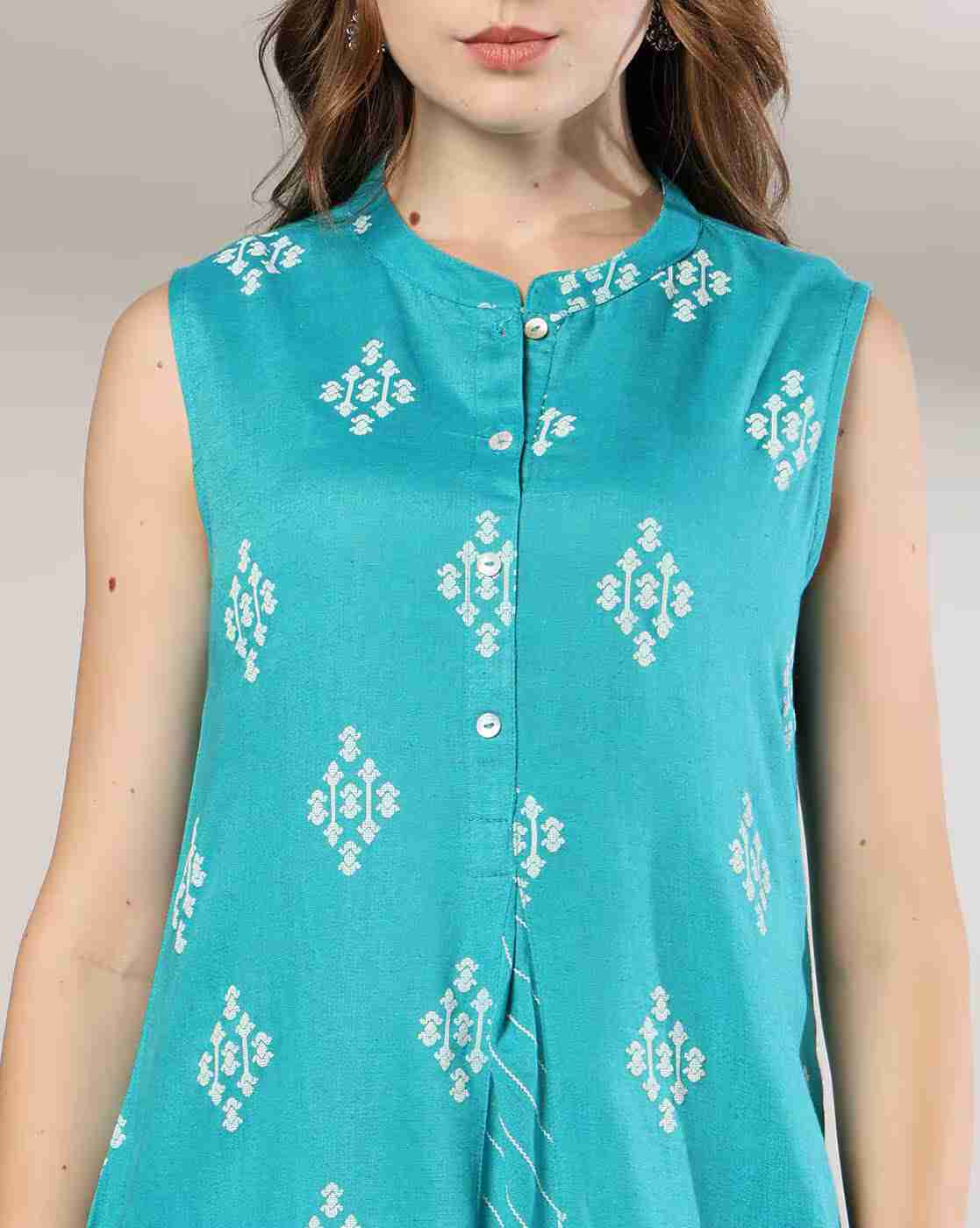 FUSION | Women Printed A-Line Kurta|3