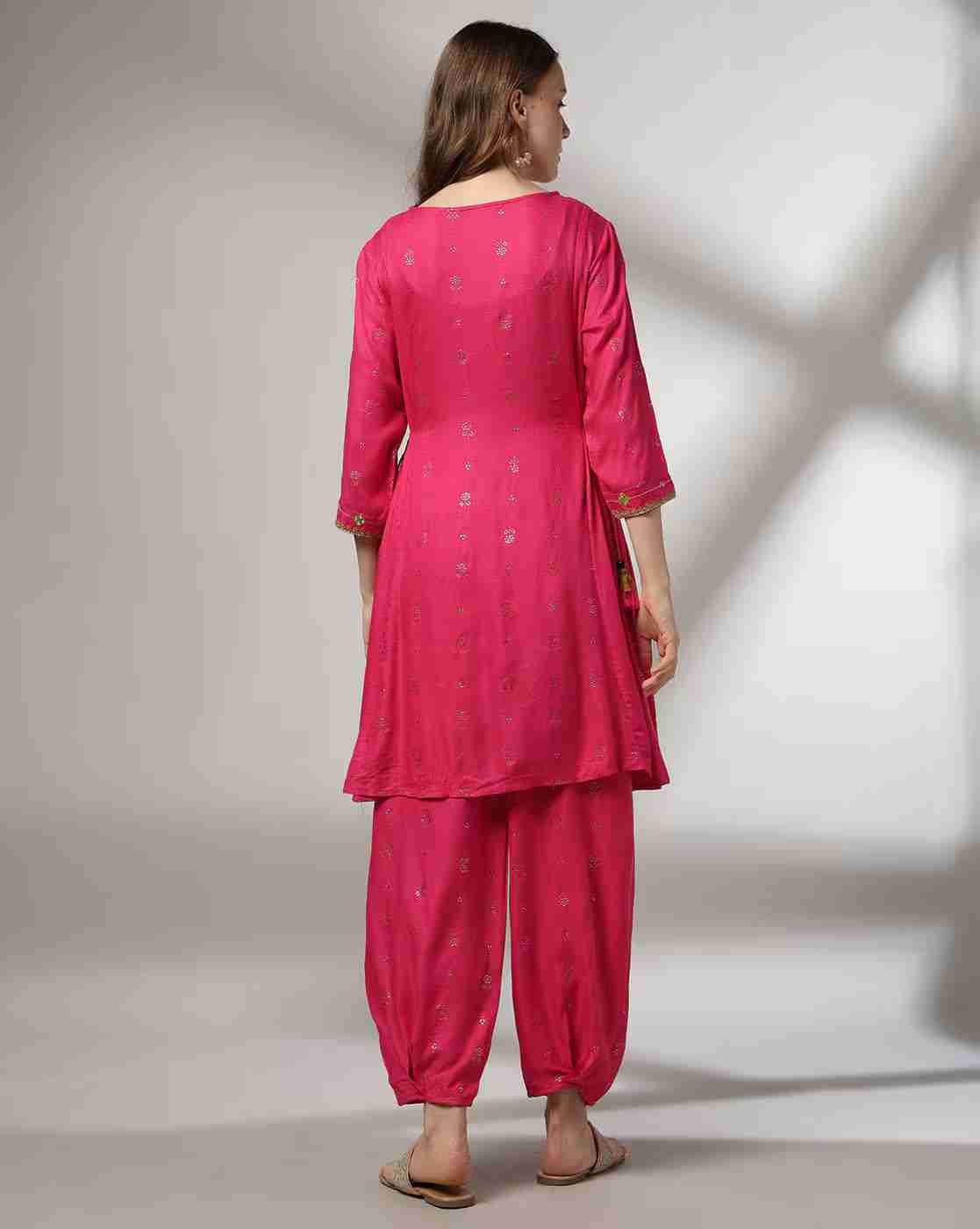 FUSION | Women Embroidered Kurti & Salwar Set|2