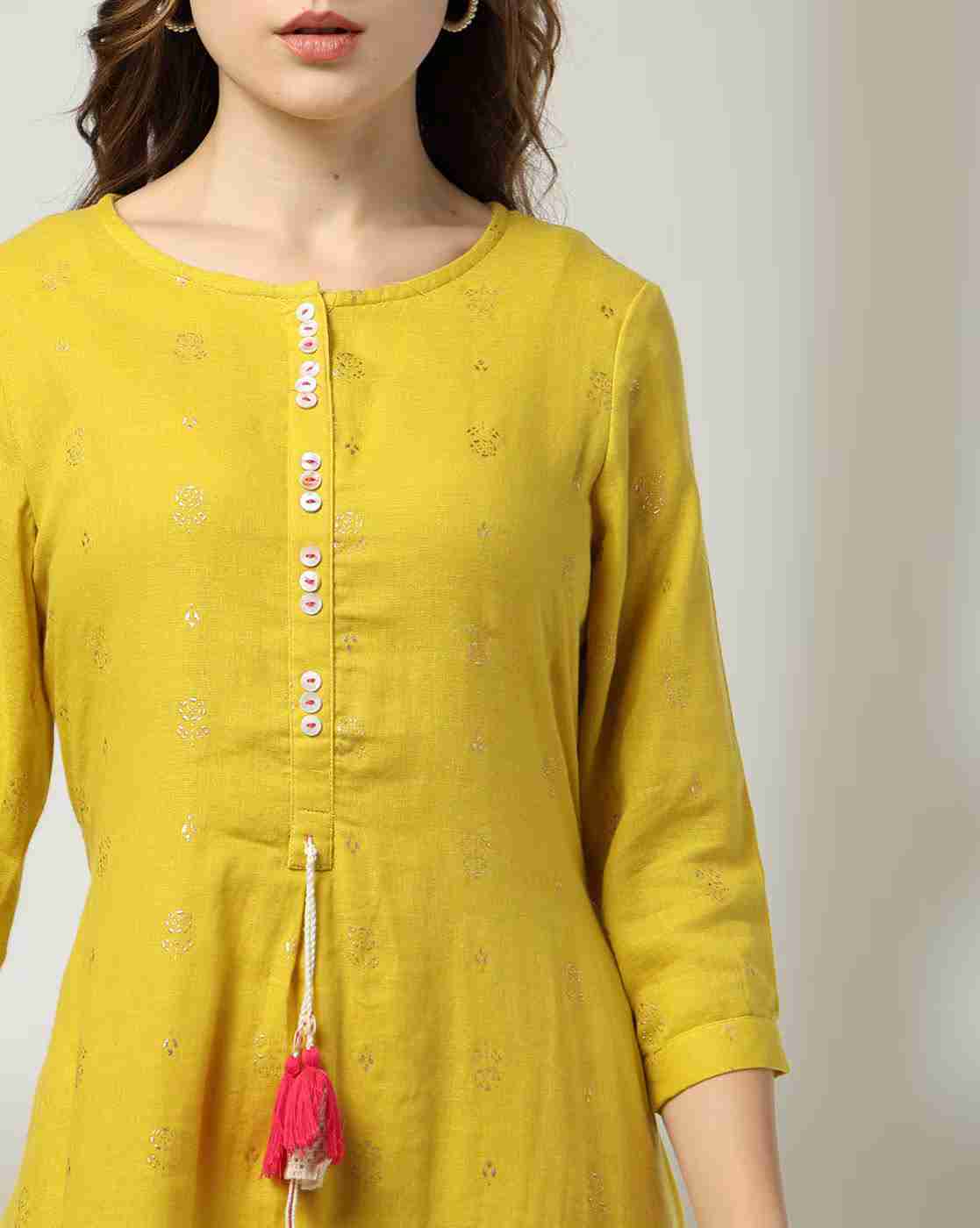 FUSION | Women Foil Print Handkerchief Dress|3
