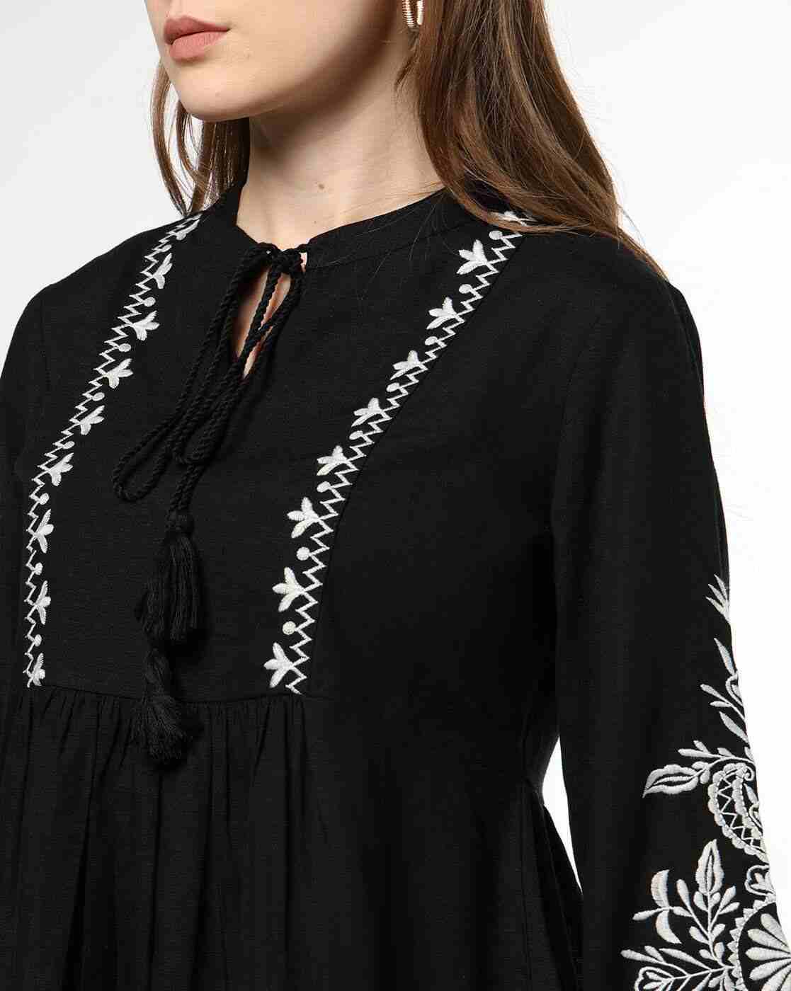 FUSION | Women Embroidered Top & Pants Set|3