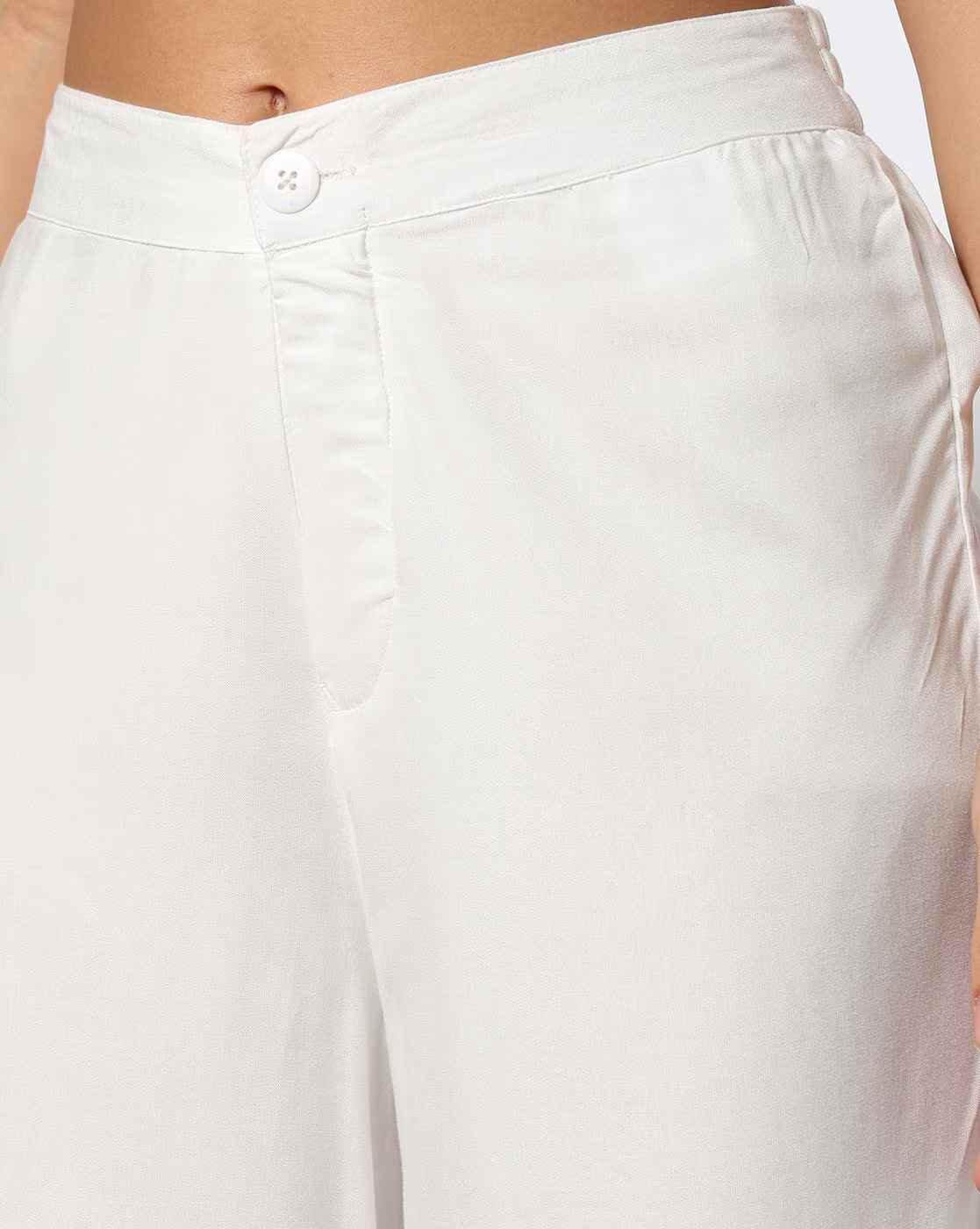 FUSION | Women Embroidered Relaxed Fit Co-Ord Set|4