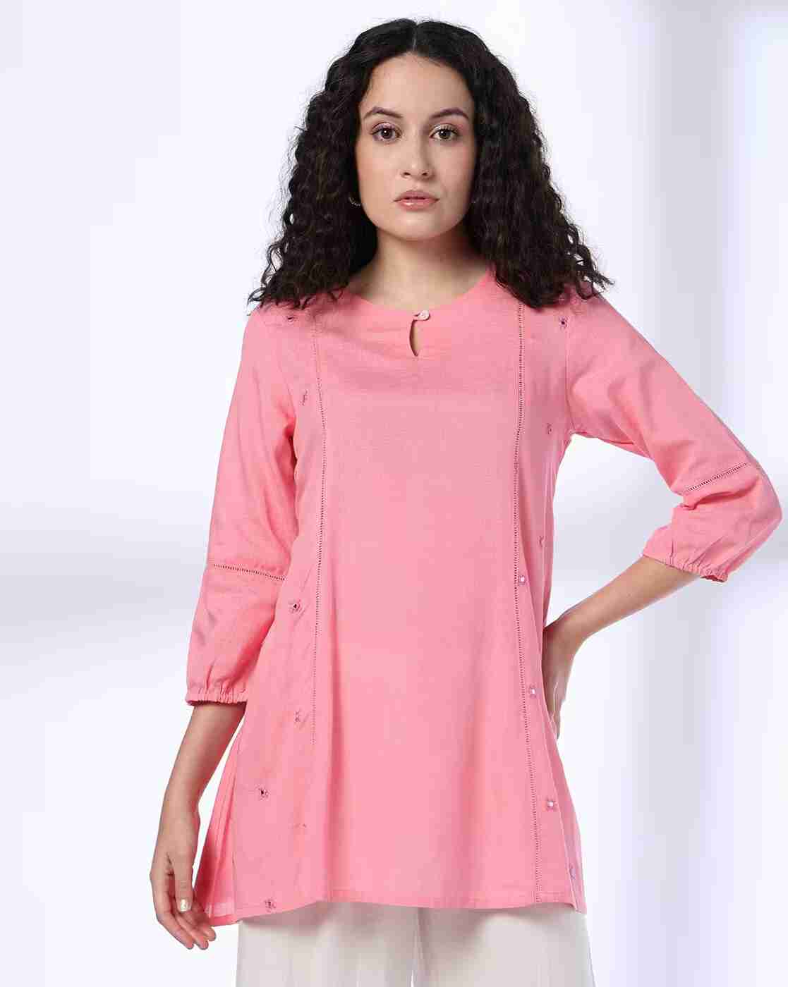 FUSION | Women Abla Embroidered Relaxed Fit Tunic|0