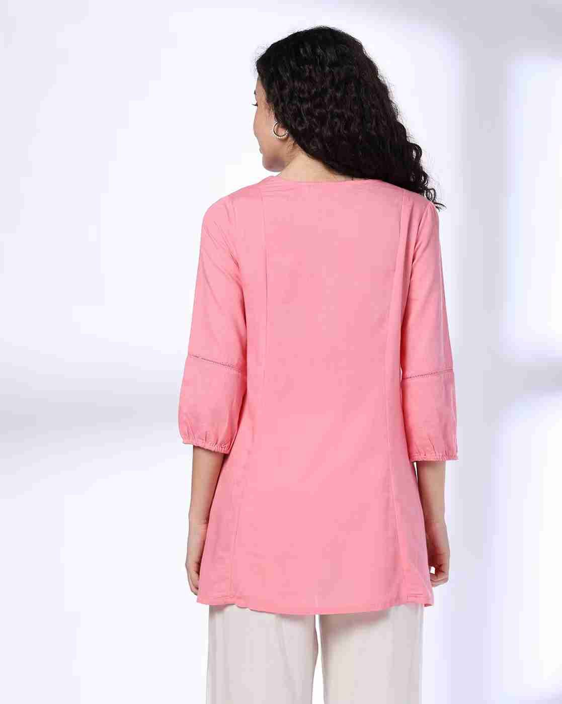 FUSION | Women Abla Embroidered Relaxed Fit Tunic|2