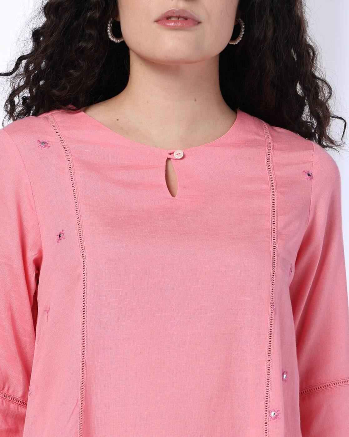 FUSION | Women Abla Embroidered Relaxed Fit Tunic|3