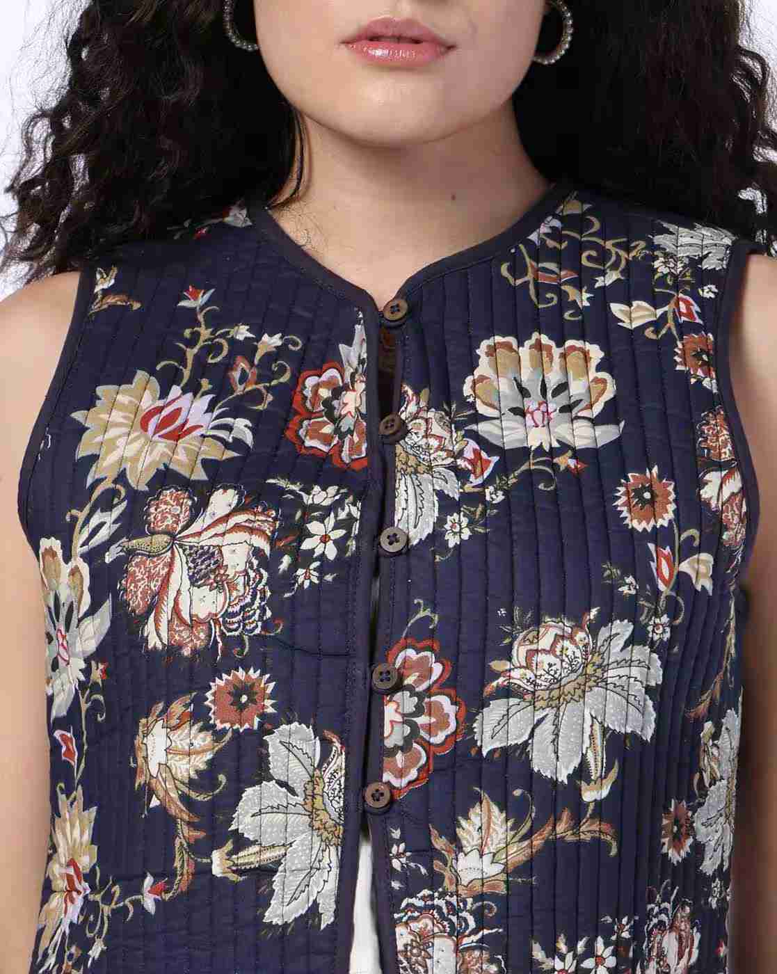 FUSION | Women Floral Print Relaxed Fit Jacket|3