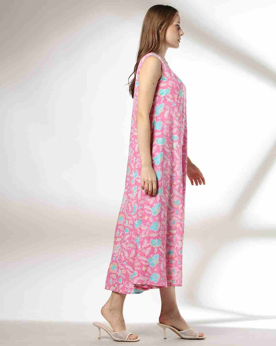 FUSION | Women Floral Print A-Line Dress|1