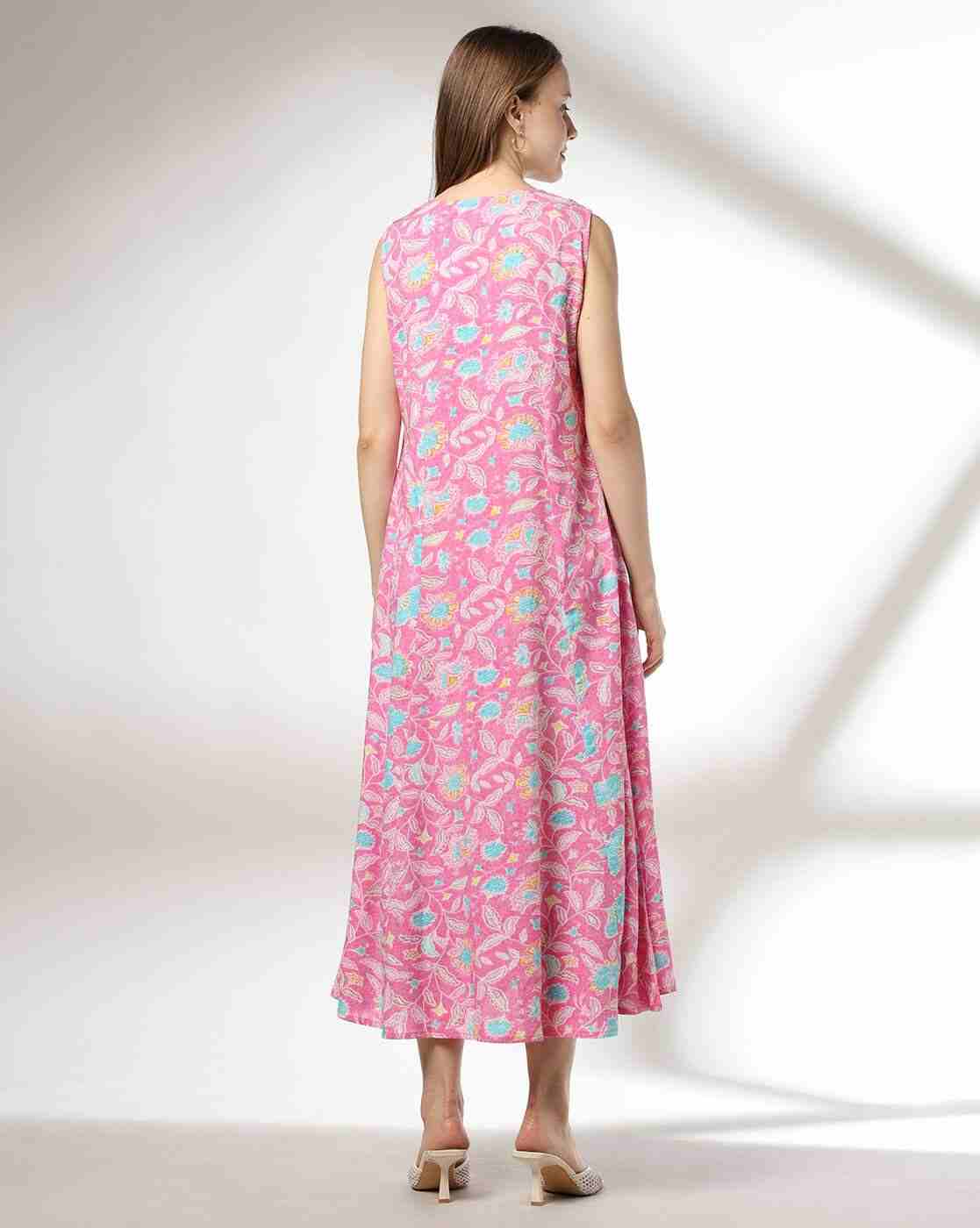 FUSION | Women Floral Print A-Line Dress|2