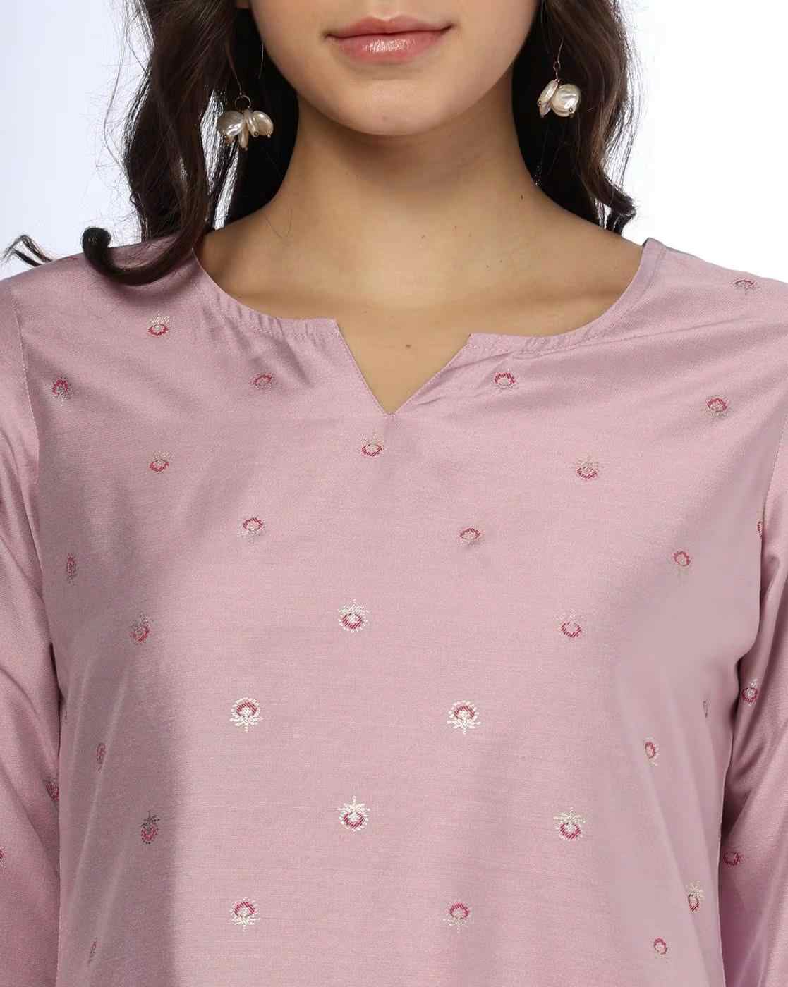 FUSION | Women Floral Print Straight Kurta & Pants Set|3