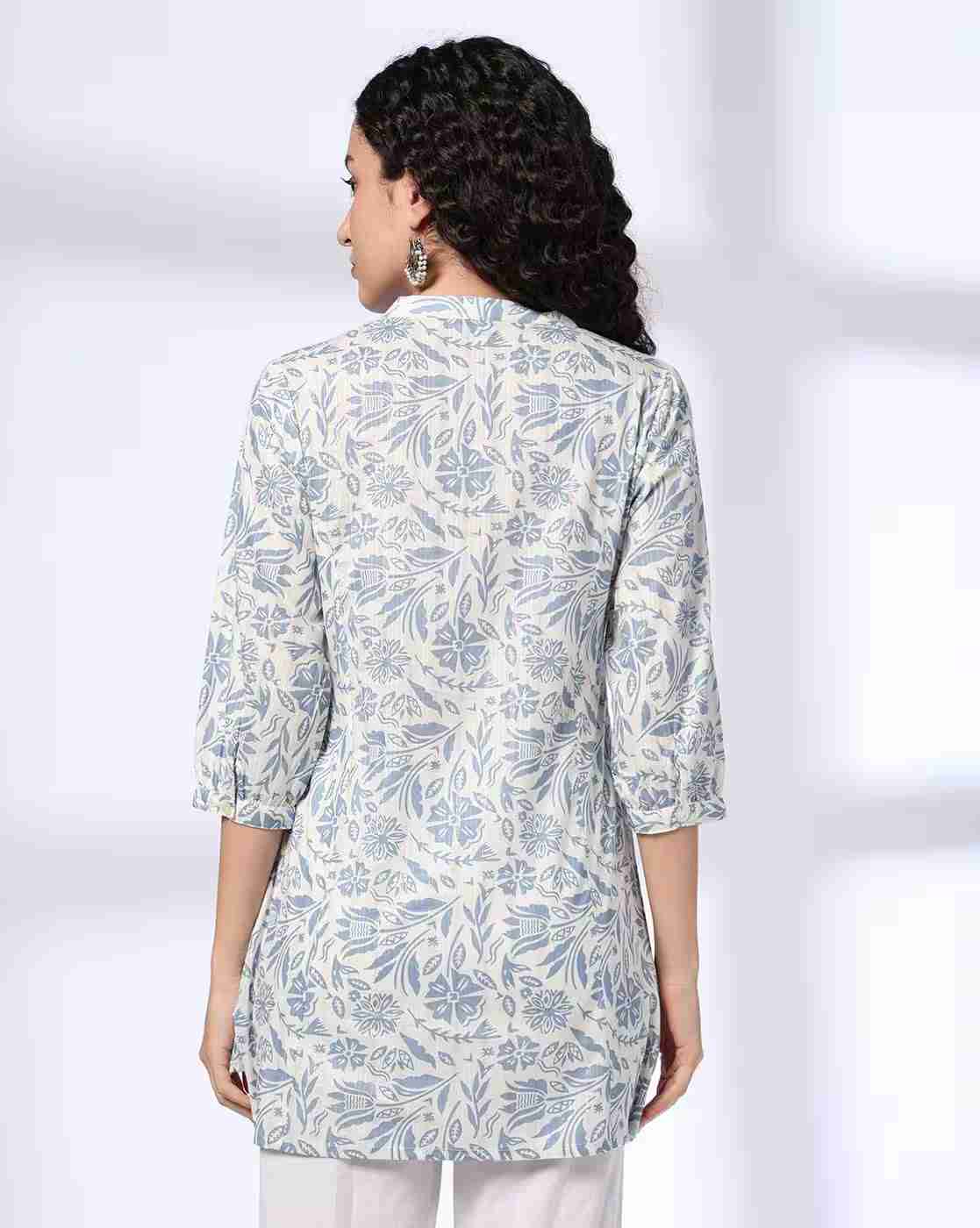 FUSION | Women Floral Print A-Line Kurta|2