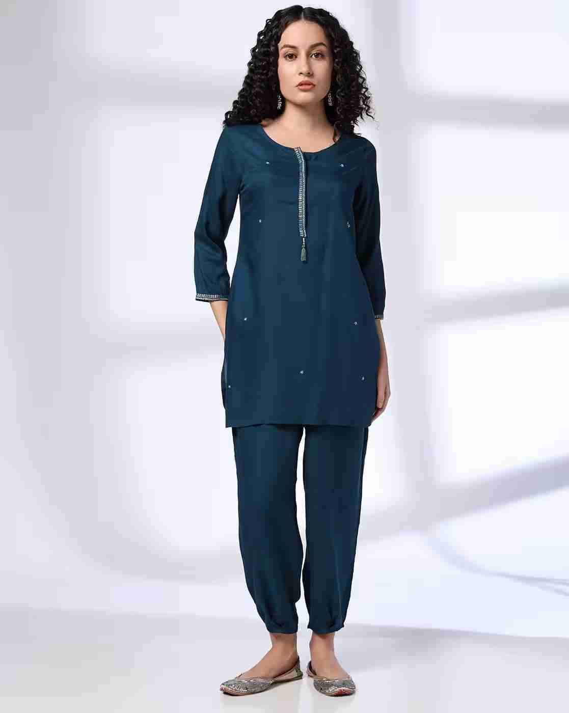 FUSION | Women Straight Kurta Suit Set|0