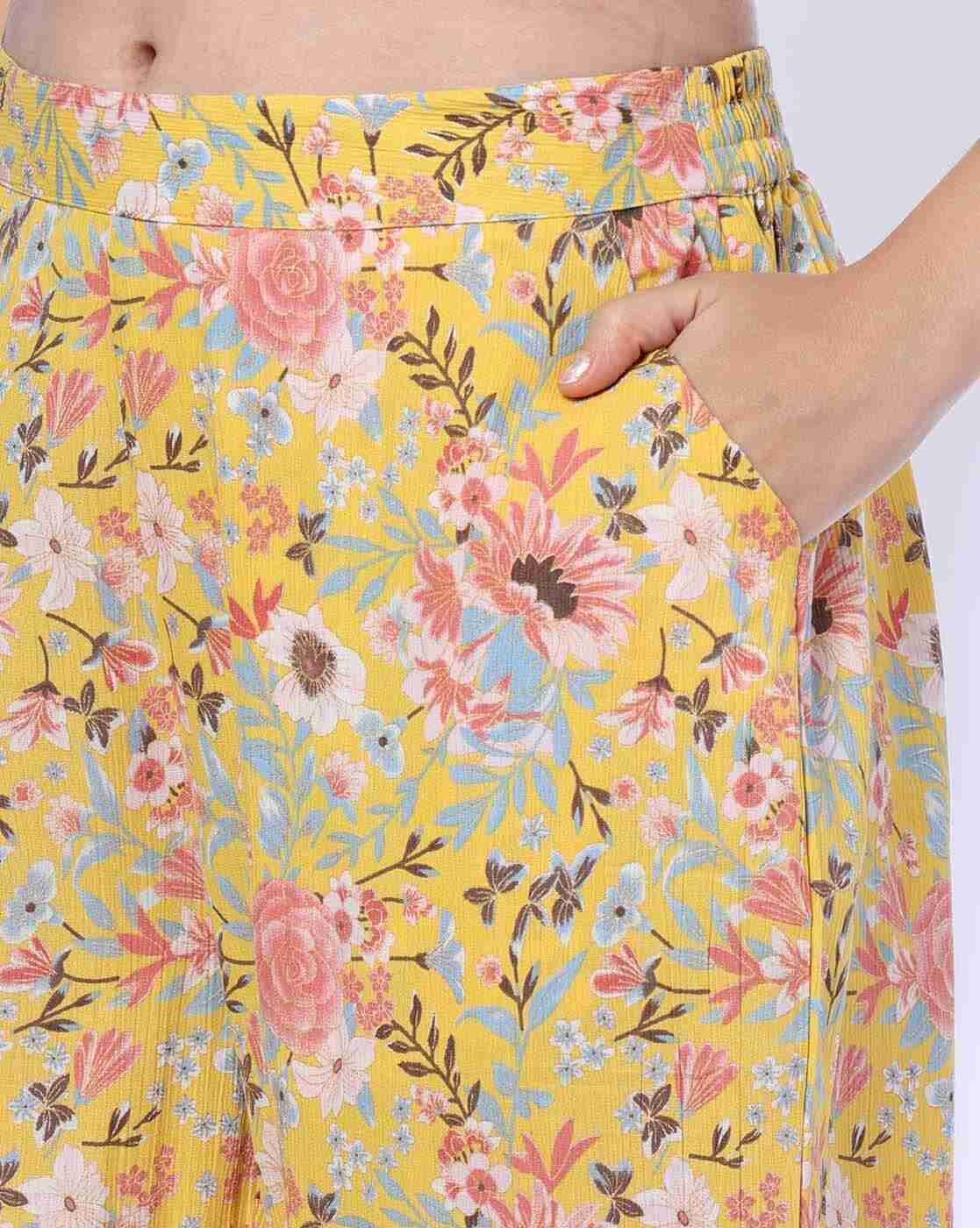 FUSION | Women Floral Print A-Line Kurta & Salwar Set|4