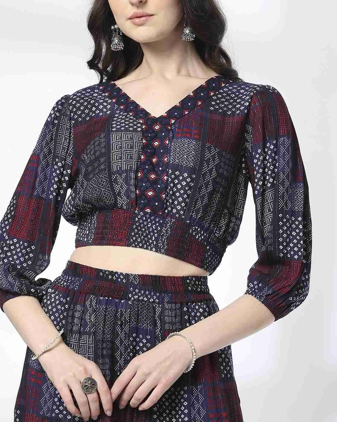 FUSION | Women Printed Top & Skirt Set|3