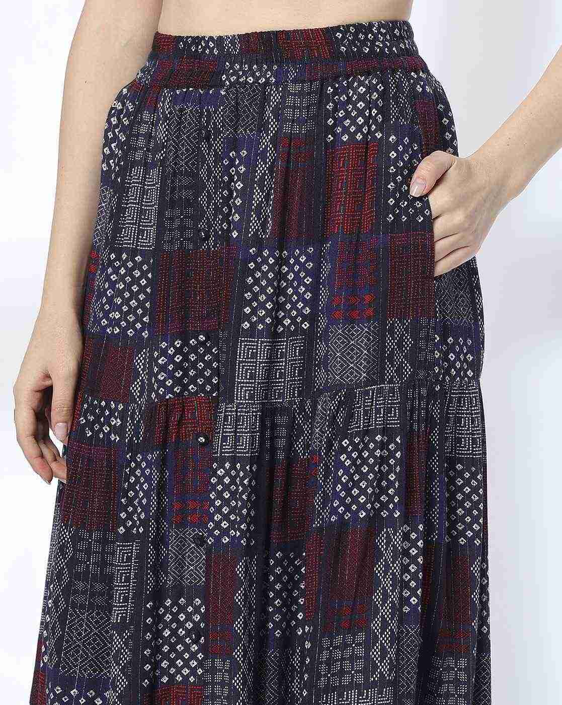 FUSION | Women Printed Top & Skirt Set|4