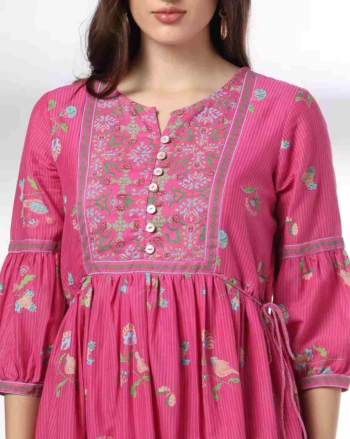 FUSION | Women Floral Print Tiered Dress|3