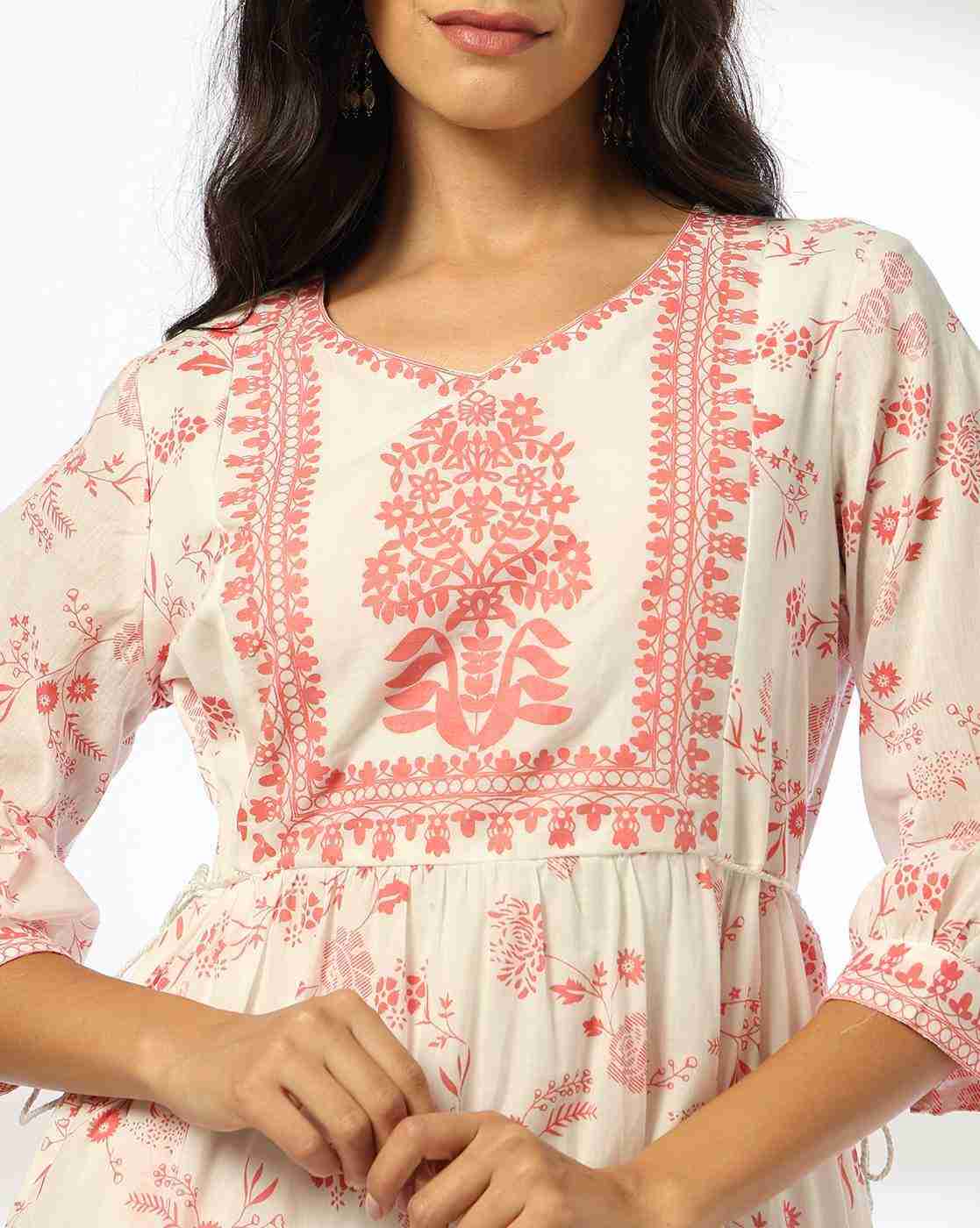 FUSION | Women Floral Print Tiered Dress|3