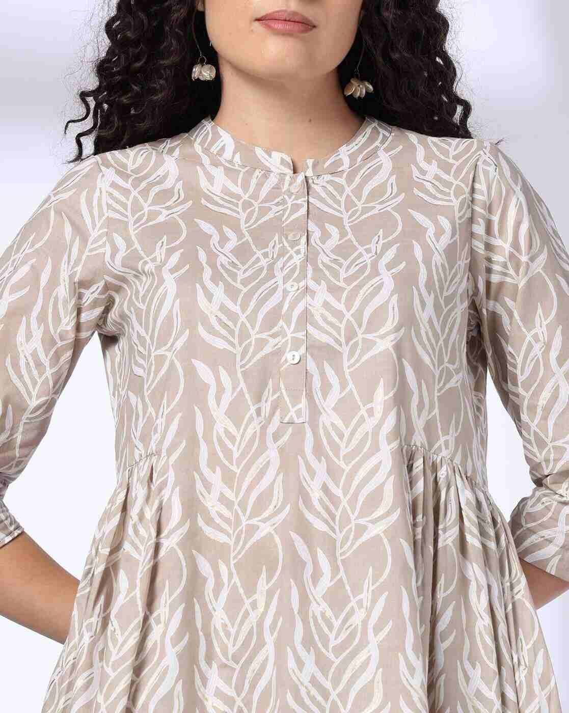 FUSION | Women Leaf Print Tunic & Pants Sets|3