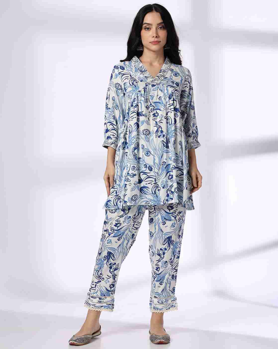 FUSION | Women Floral Print Co-Ord Set|0