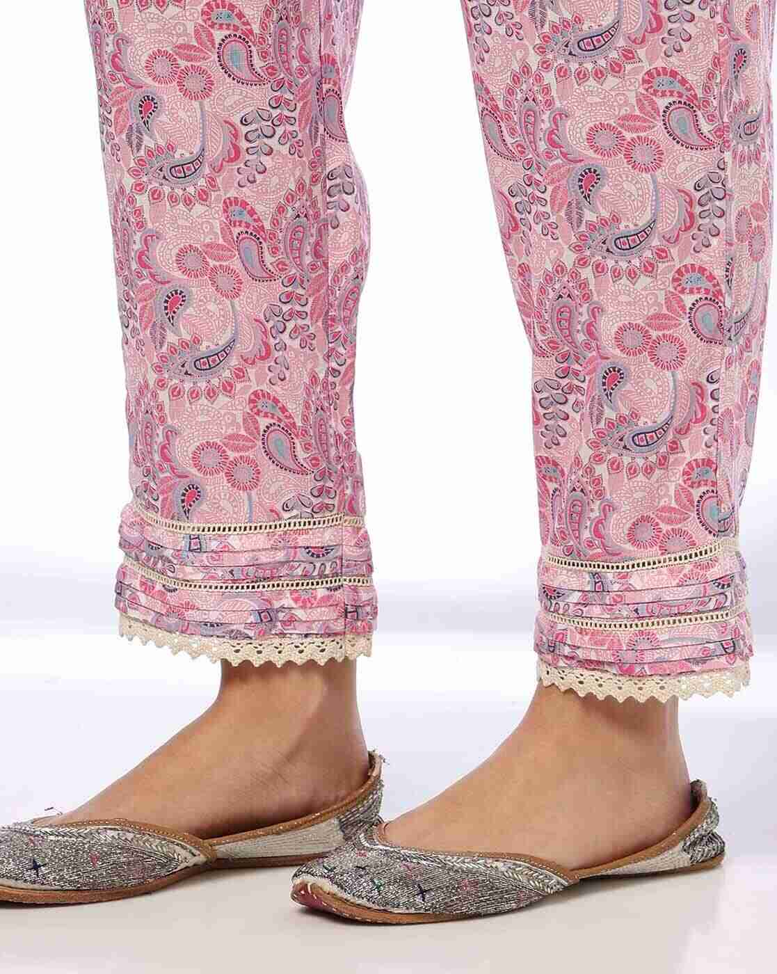FUSION | Women Paisley Print A-Line Kurti & Pants Set|5